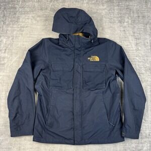 The North Face Jacket Mens Medium Blue Dryvent 3in1 Shell Only Rain Ski Outdoors